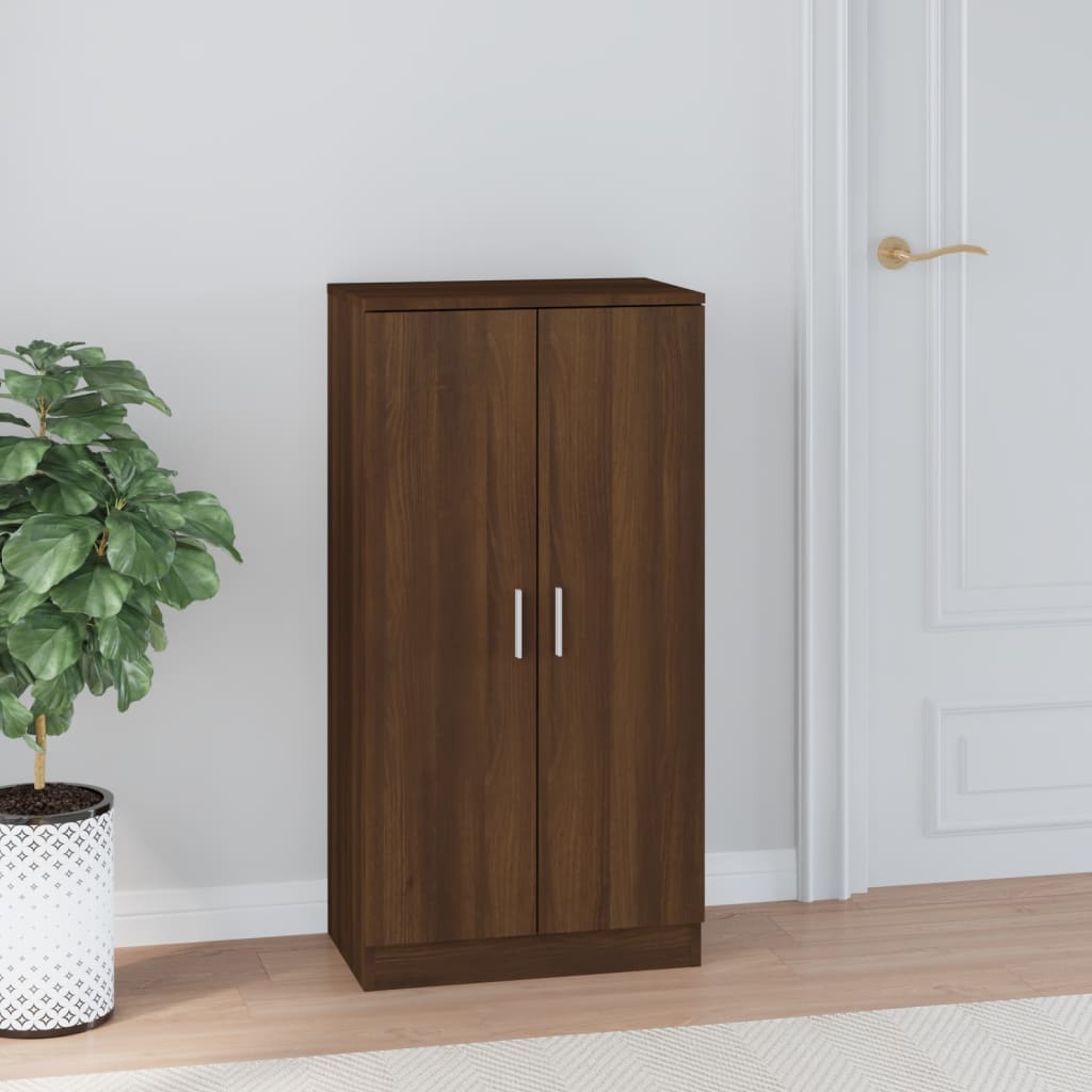 Skoskap Brun Eik 55X35X108 Cm Konstruert Tre