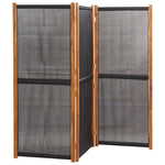 Romdeler 3 Paneler Svart 210X180 Cm