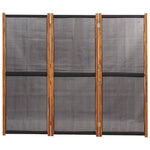 Romdeler 3 Paneler Svart 210X180 Cm