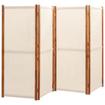 Romdeler 4 Paneler Kremhvit 280X180 Cm