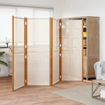 Romdeler 4 Paneler Kremhvit 280X180 Cm
