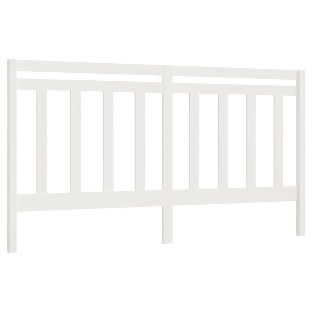 Sengegavl Hvit 206X4X100 Cm Heltre Furu