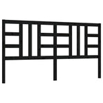 Sengegavl Svart 206X4X100 Cm Heltre Furu
