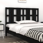 Sengegavl Svart 145,5X4X100 Cm Heltre Furu