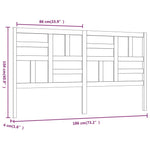 Sengegavl 186X4X104 Cm Heltre Furu