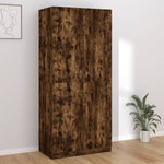 Garderobe Røkt Eik 90X52X200 Cm Konstruert Tre