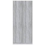 Garderobe Grå Sonoma 90X52X200 Cm Konstruert Tre