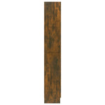 Vitrineskap Røkt Eik 82,5X30,5X185,5 Cm Konstruert Tre