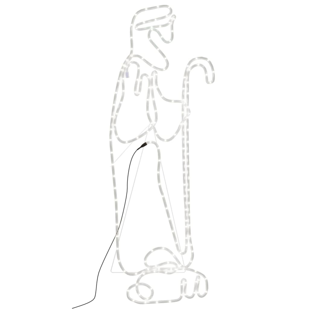 Hyrde Og Lam Julefigur Med 168 Lysdioder 102,5X35 Cm