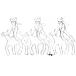 De Tre Vise Menn Julefigur Med 504 Lysdioder 70X50 Cm