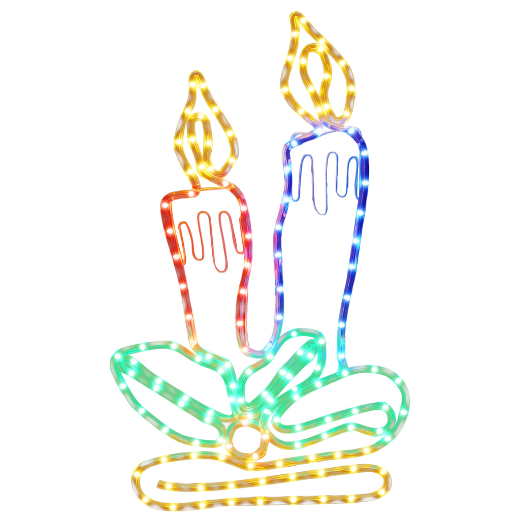 Levende Lys Julefigur Med 144 Lysdioder 70X42 Cm