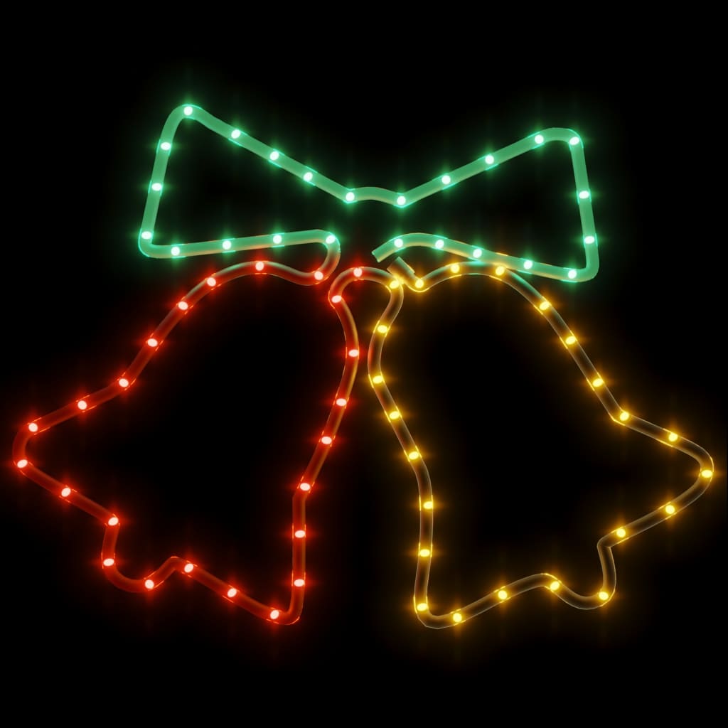 Juleklokkefigur Med 72 Lysdioder 50X56 Cm