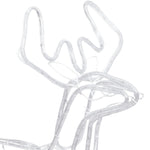 Julereinsdyrfigur Varmhvit 76X42X87 Cm