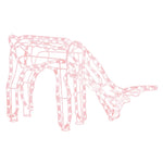 Julereinsdyrfigur Varmhvit 73X31X45 Cm