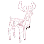 Julereinsdyrfigur Bevegelig Hode Varmhvit 76X42X87 Cm