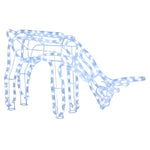 Julereinsdyrfigur Kaldhvit 73X31X45 Cm