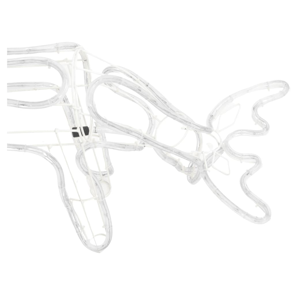 Julereinsdyrfigur Kaldhvit 73X31X45 Cm