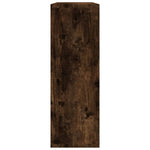 Vegghylle Røkt Eik 104X20X58,5 Cm Konstruert Tre