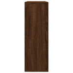 Vegghylle Brun Eik 104X20X58,5 Cm Konstruert Tre