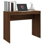 Skrivebord Brun Eik 90X40X72 Cm Konstruert Tre