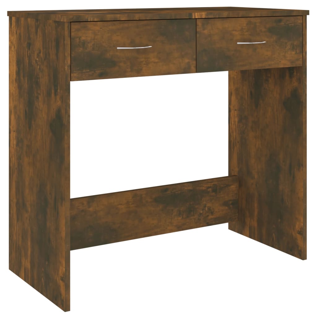 Skrivebord Røkt Eik 80X40X75 Cm Konstruert Tre
