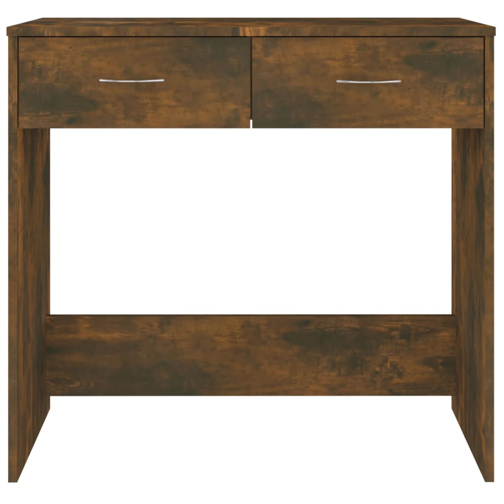 Skrivebord Røkt Eik 80X40X75 Cm Konstruert Tre