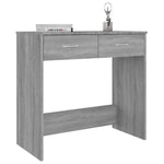 Skrivebord Grå Sonoma 80X40X75 Cm Konstruert Tre