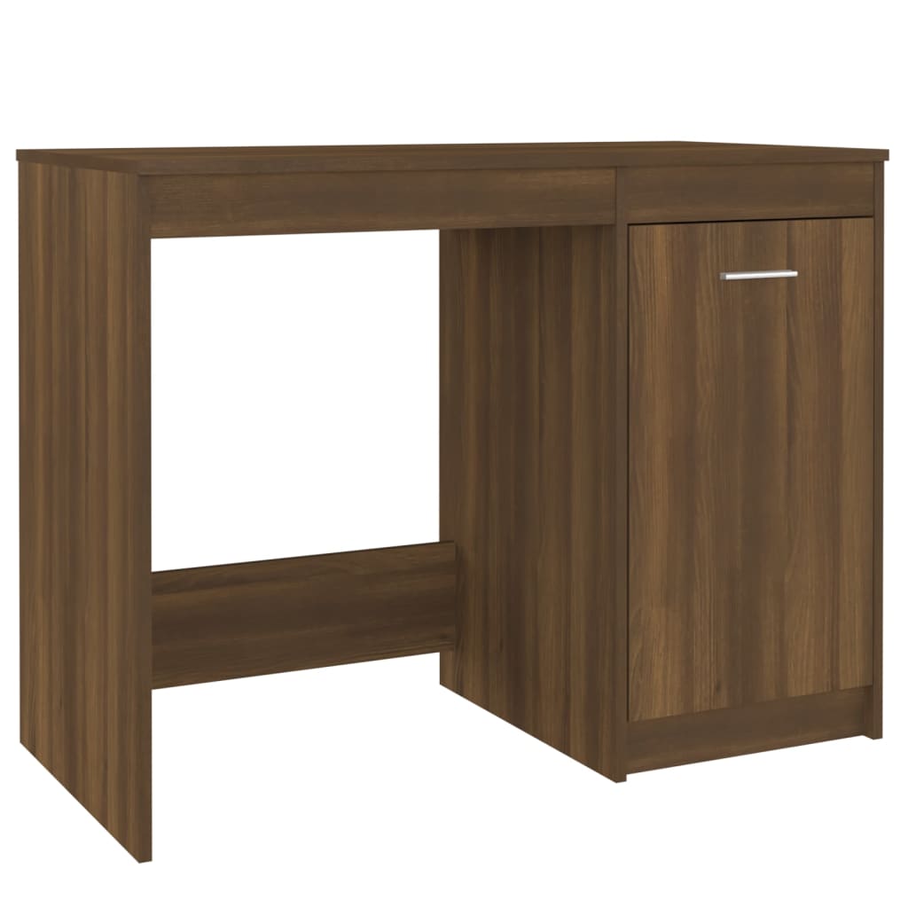 Skrivebord Brun Eik 100X50X76 Cm Konstruert Tre