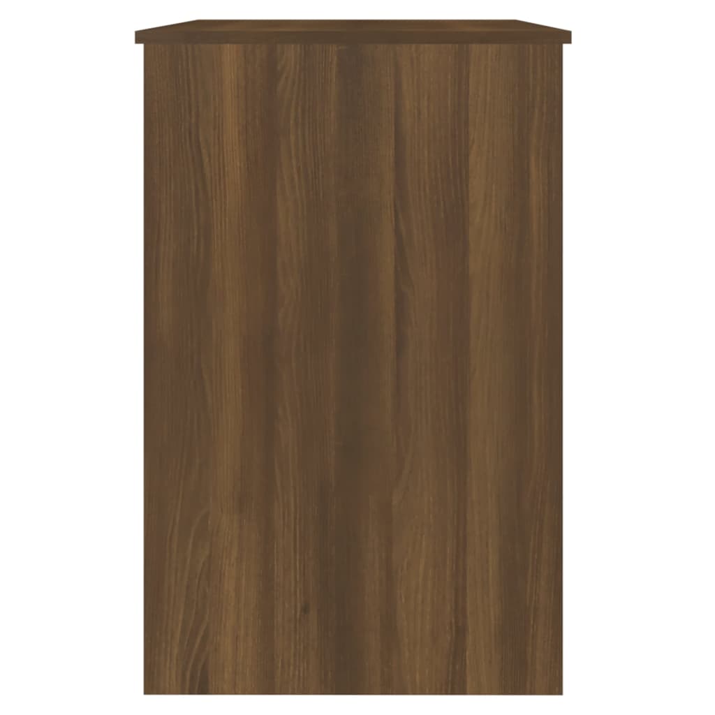 Skrivebord Brun Eik 100X50X76 Cm Konstruert Tre