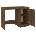 Skrivebord Brun Eik 100X50X76 Cm Konstruert Tre
