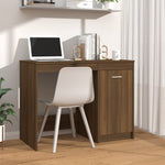 Skrivebord Brun Eik 100X50X76 Cm Konstruert Tre
