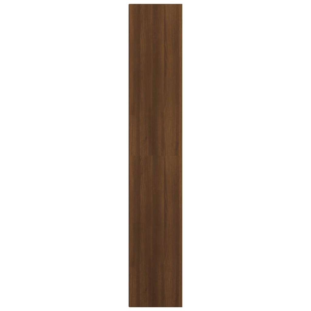 Bokhylle Brun Eik 36X30X171 Cm Konstruert Tre