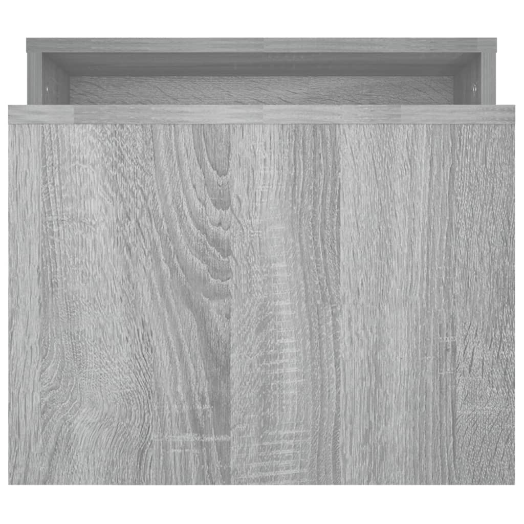 Salongbordsett Grå Sonoma 100X48X40 Cm Konstruert Tre