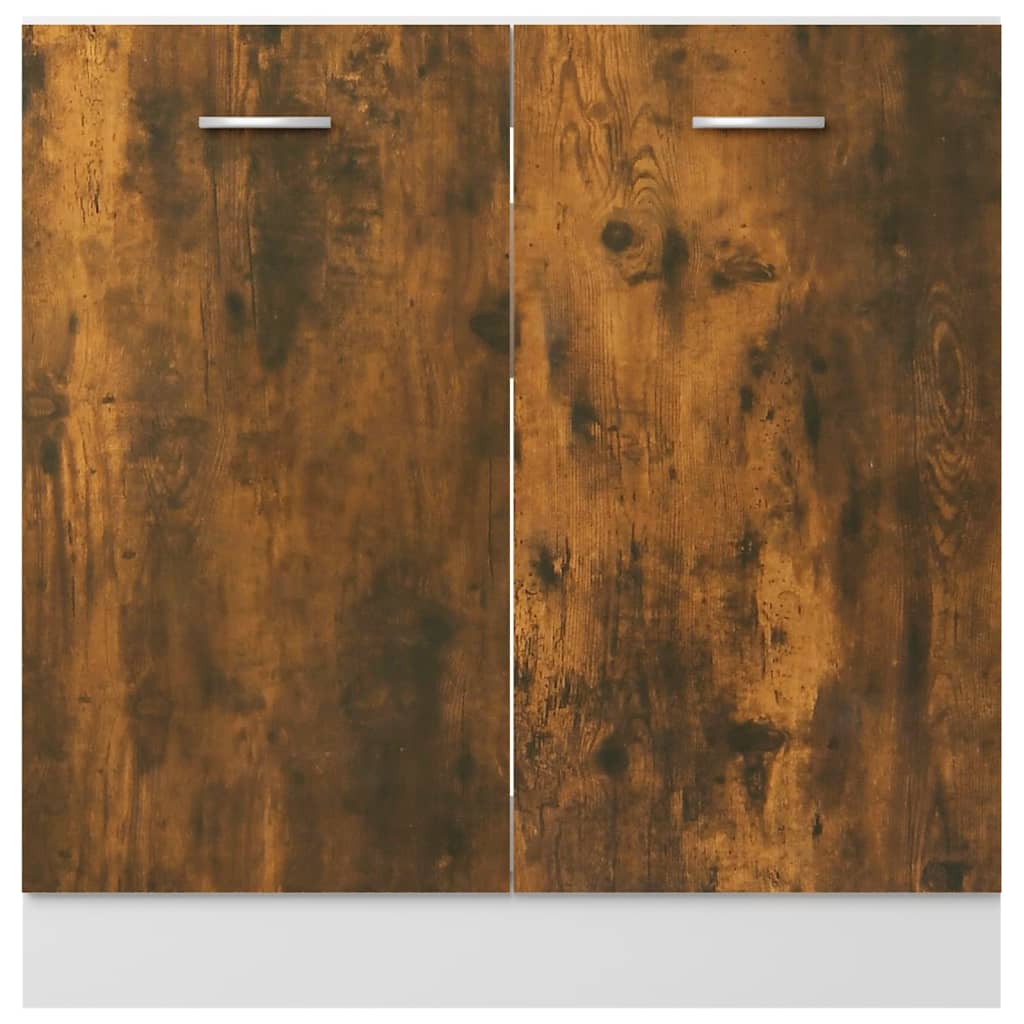 Underskap &quot;Lyon&quot; Til Vask Røkt Eik 80X46X81,5 Cm