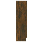 Vitrineskap Røkt Eik 82,5X30,5X115 Cm Konstruert Tre