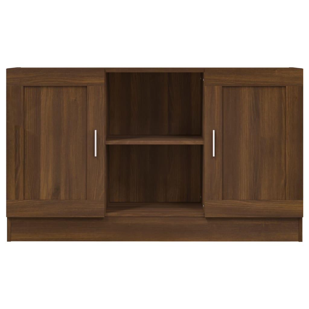 Skjenk Brun Eik 120X30,5X70 Cm Konstruert Tre