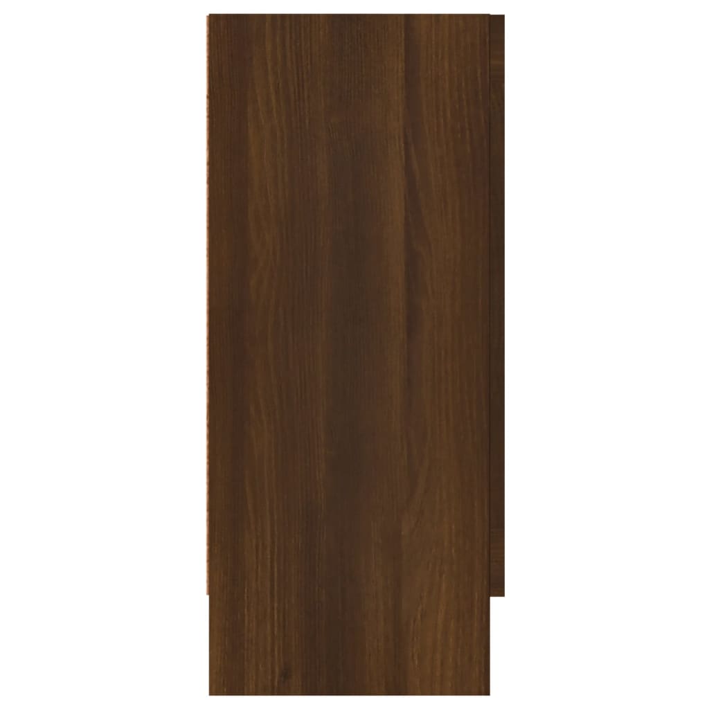 Skjenk Brun Eik 120X30,5X70 Cm Konstruert Tre