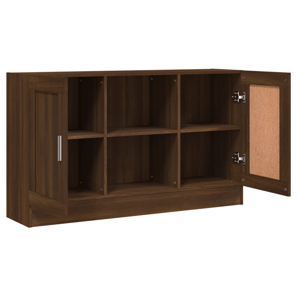 Skjenk Brun Eik 120X30,5X70 Cm Konstruert Tre