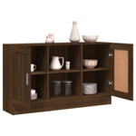Skjenk Brun Eik 120X30,5X70 Cm Konstruert Tre