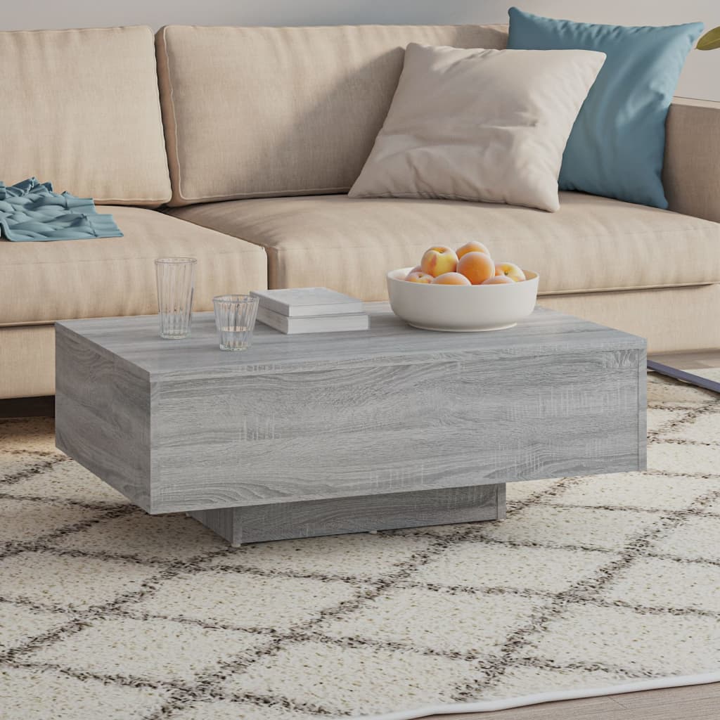 Salongbord Grå Sonoma 85X55X31 Cm Konstruert Tre