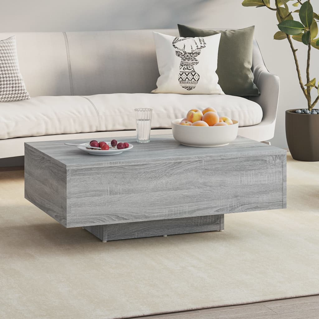 Salongbord Grå Sonoma 85X55X31 Cm Konstruert Tre