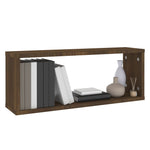 Vegghyller Kube 2 Stk Brun Eik 60X15X23 Cm Konstruert Tre
