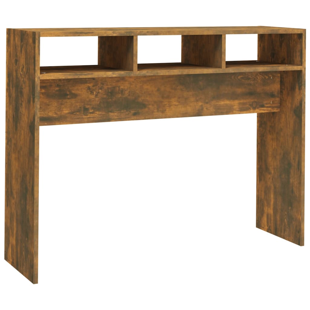 Konsollbord Røkt Eik 105X30X80 Cm Konstruert Tre