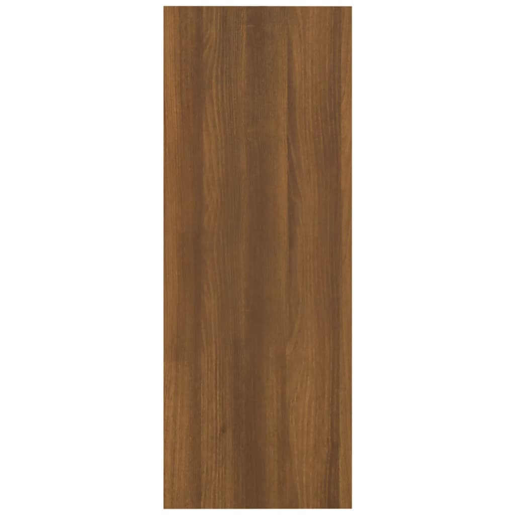 Konsollbord Brun Eik 105X30X80 Cm Konstruert Tre