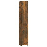 Baderomsskap Røkt Eik 25X26,5X170 Cm Konstruert Tre