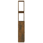 Baderomsskap Røkt Eik 25X26,5X170 Cm Konstruert Tre