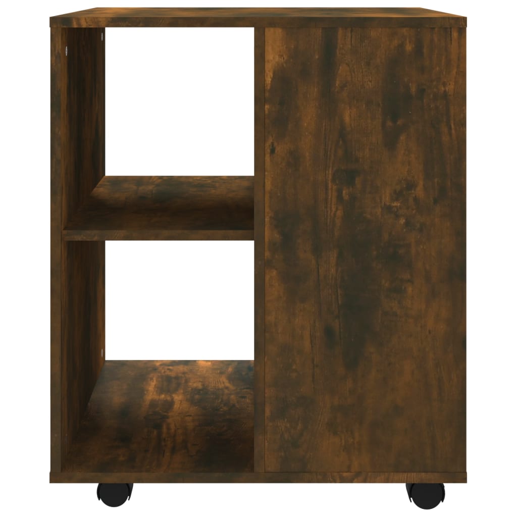 Rulleskap Røkt Eik 60X53X72 Cm Konstruert Tre