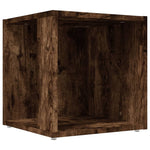 Sidebord Røkt Eik 33X33X34,5 Cm Konstruert Tre