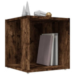 Sidebord Røkt Eik 33X33X34,5 Cm Konstruert Tre