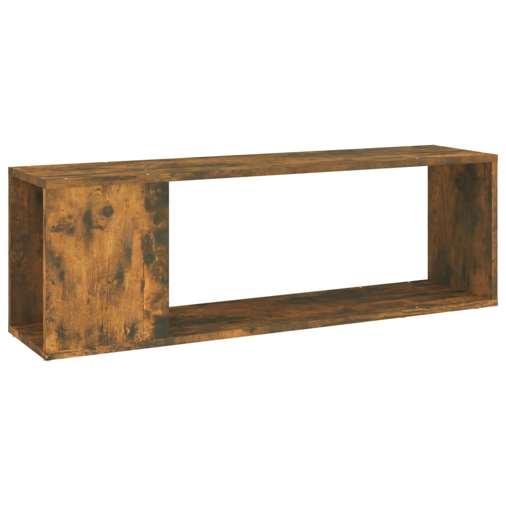 Tv-Benk Røkt Eik 100X24X32 Cm Konstruert Tre